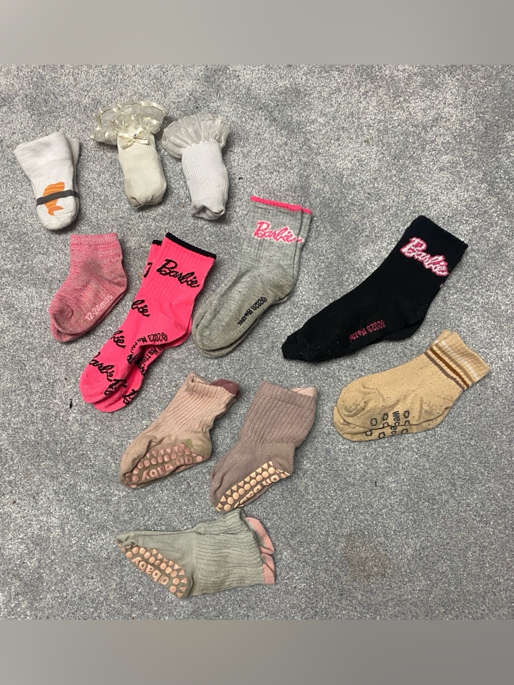 Baby girls / big girls socks bundle set of 11 various sizes